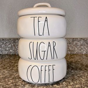 Rae Dunn by Magenta coffee, tea, sugar stacker. Never used